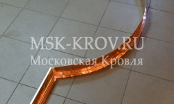 Медный отлив сложной геометрии